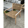 PAIR of 'Majorca' Brown Rattan & Teak Armchairs by Walters Outdoor