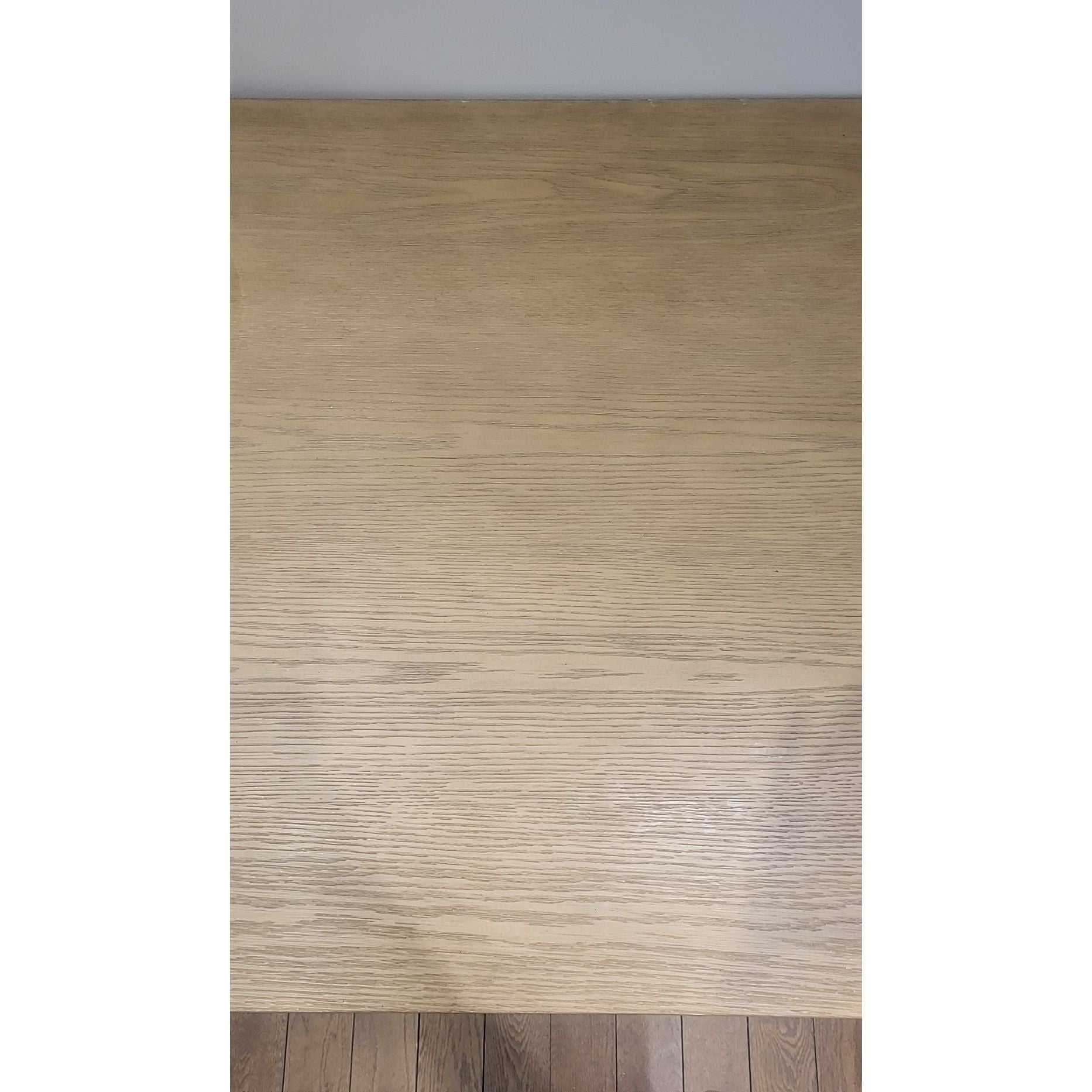 Printer's Ash Wood Executive Desk w/ 4 Drawers - colletteconsignment.com