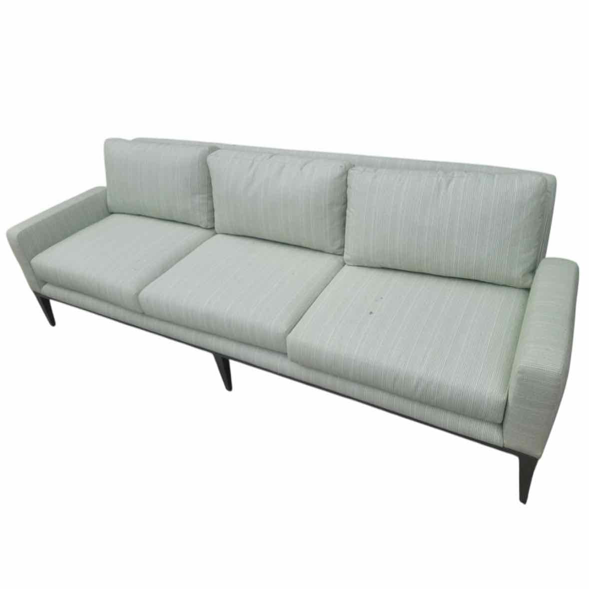 'Varenna' Green Upholstered 3-Seat Outdoor Sofa by Walters Outdoor