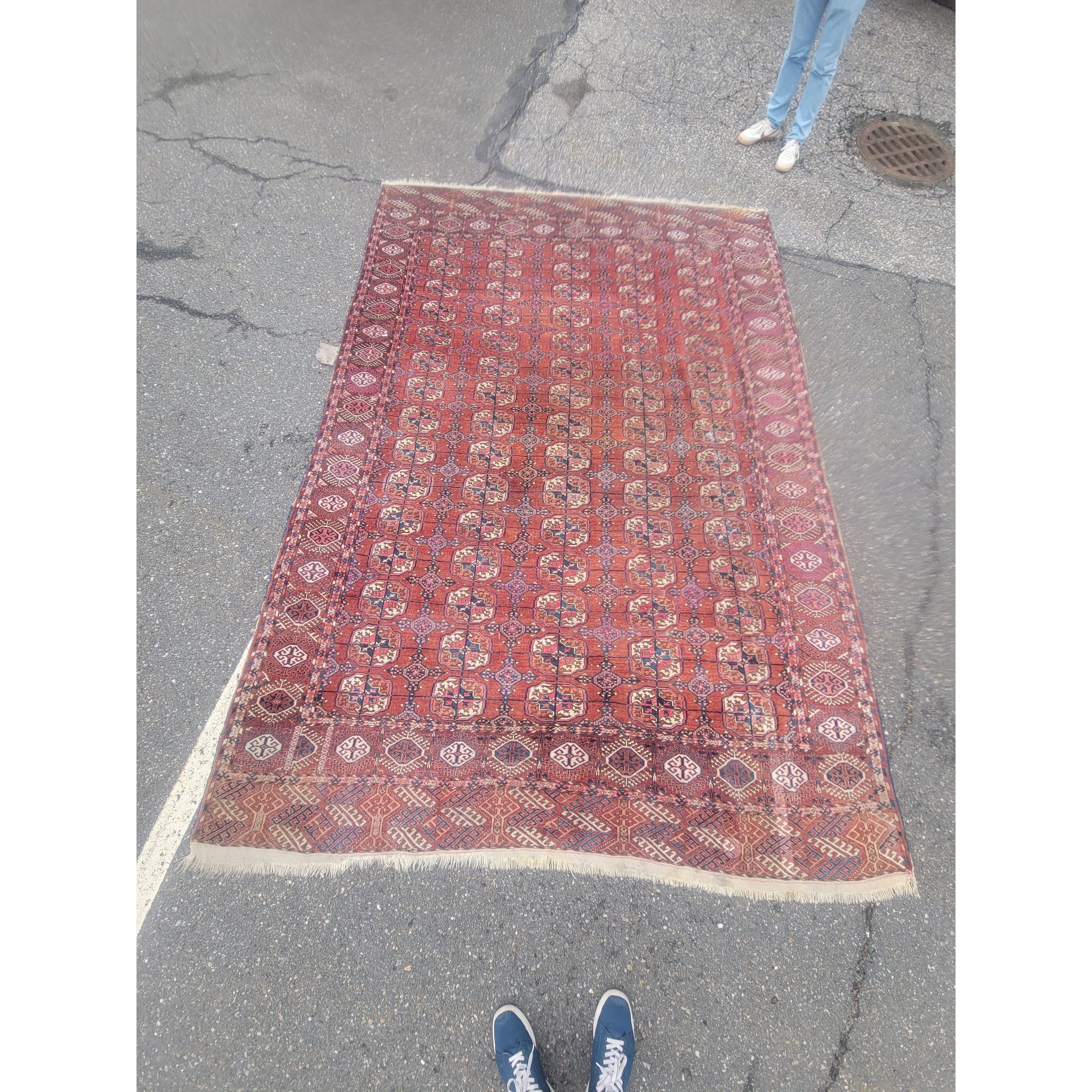 8x11 Red Bokharah Rug
