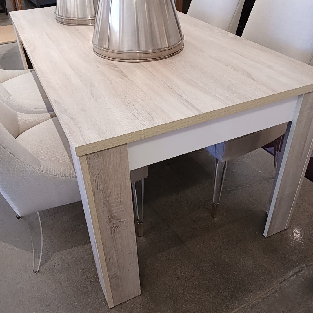 Modern Composite Wood & Enamel Dining Table