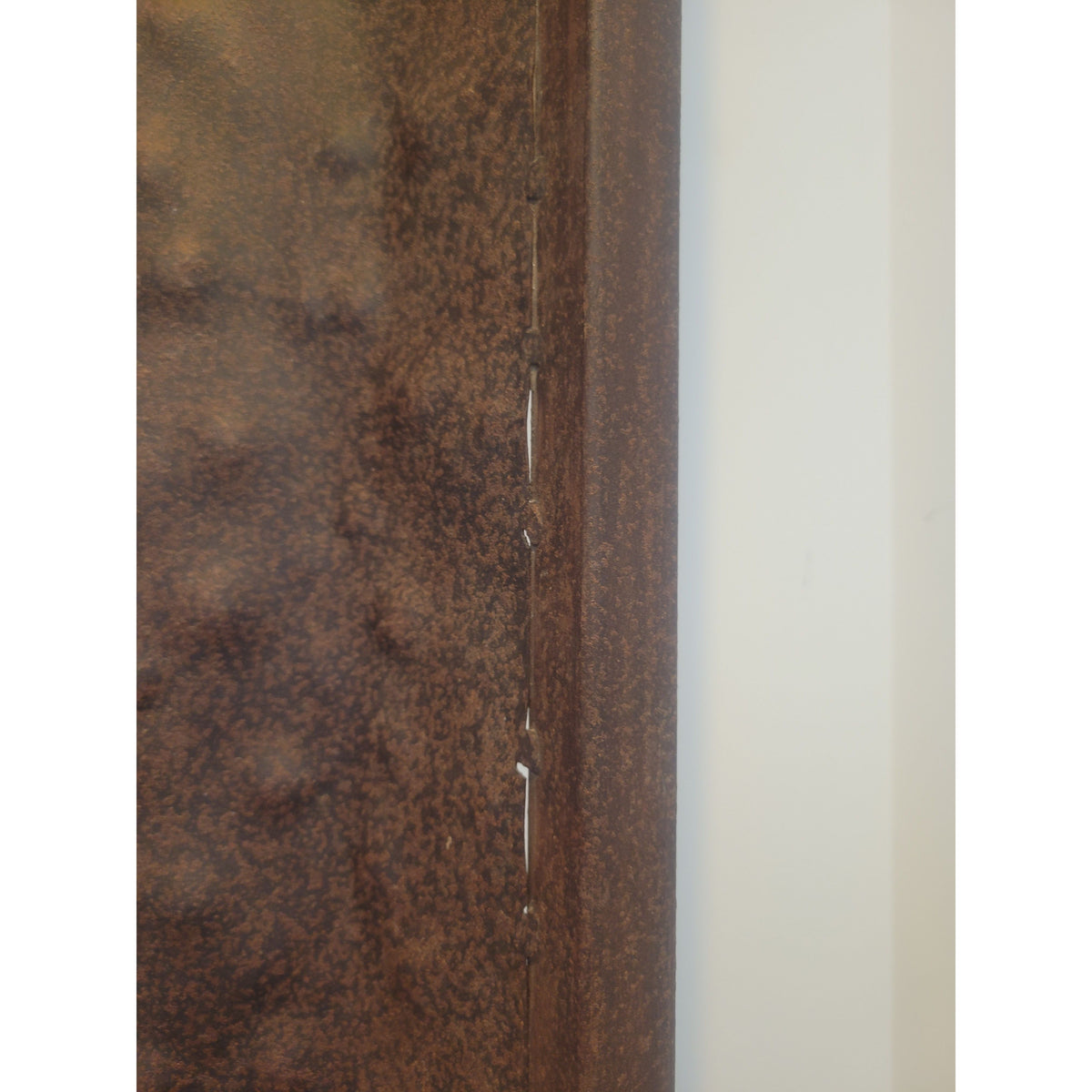 Vintage Metal Rust Mirror - colletteconsignment.com