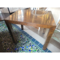 Rectangular Burlwood Side Table (AS IS) - colletteconsignment.com