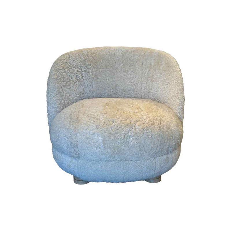 Custom Shearling Shea Club Chair 31"Wx26"Dx29"H