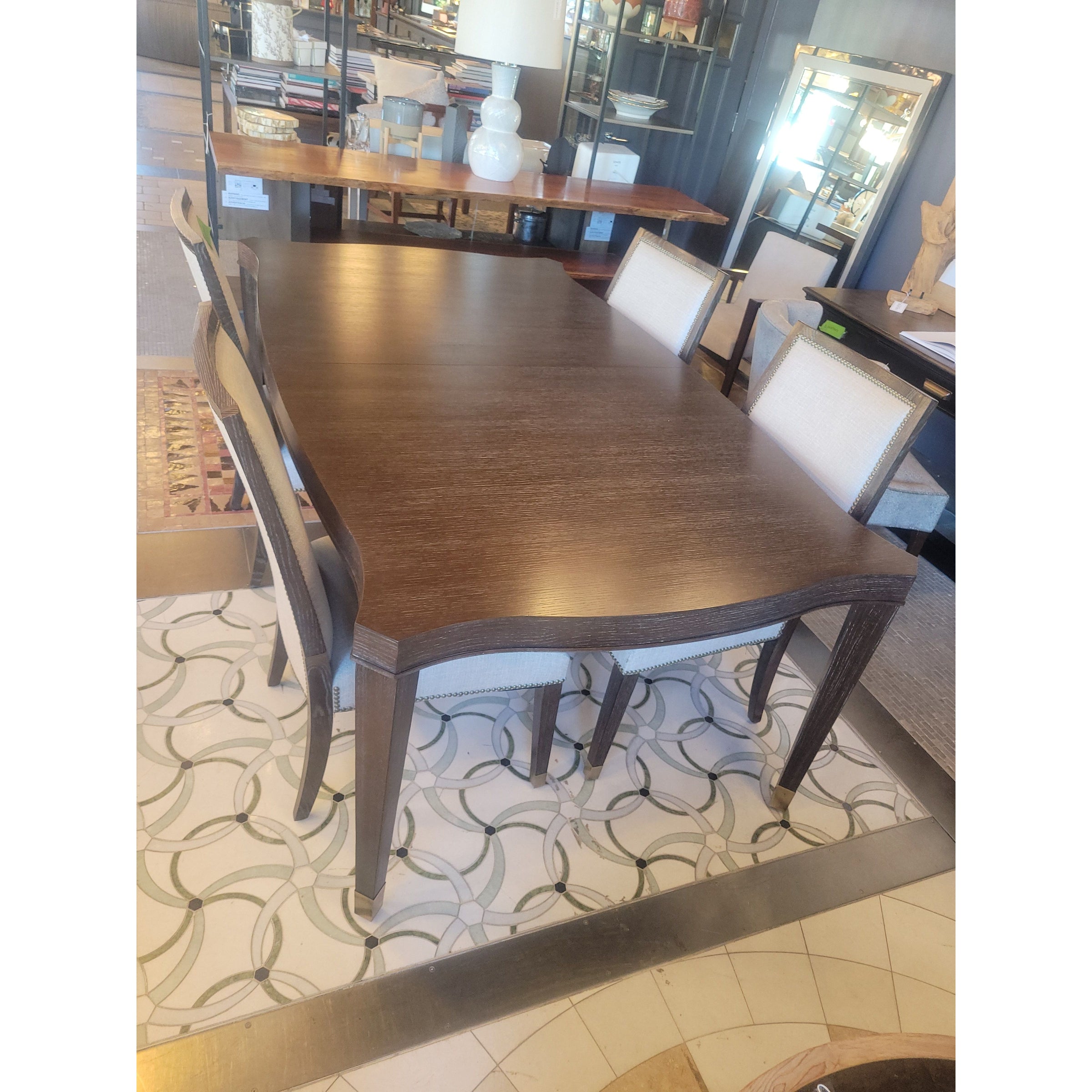 'Clarendon' Oak Dining Table w/ 1 Leaf by Bernhardt
