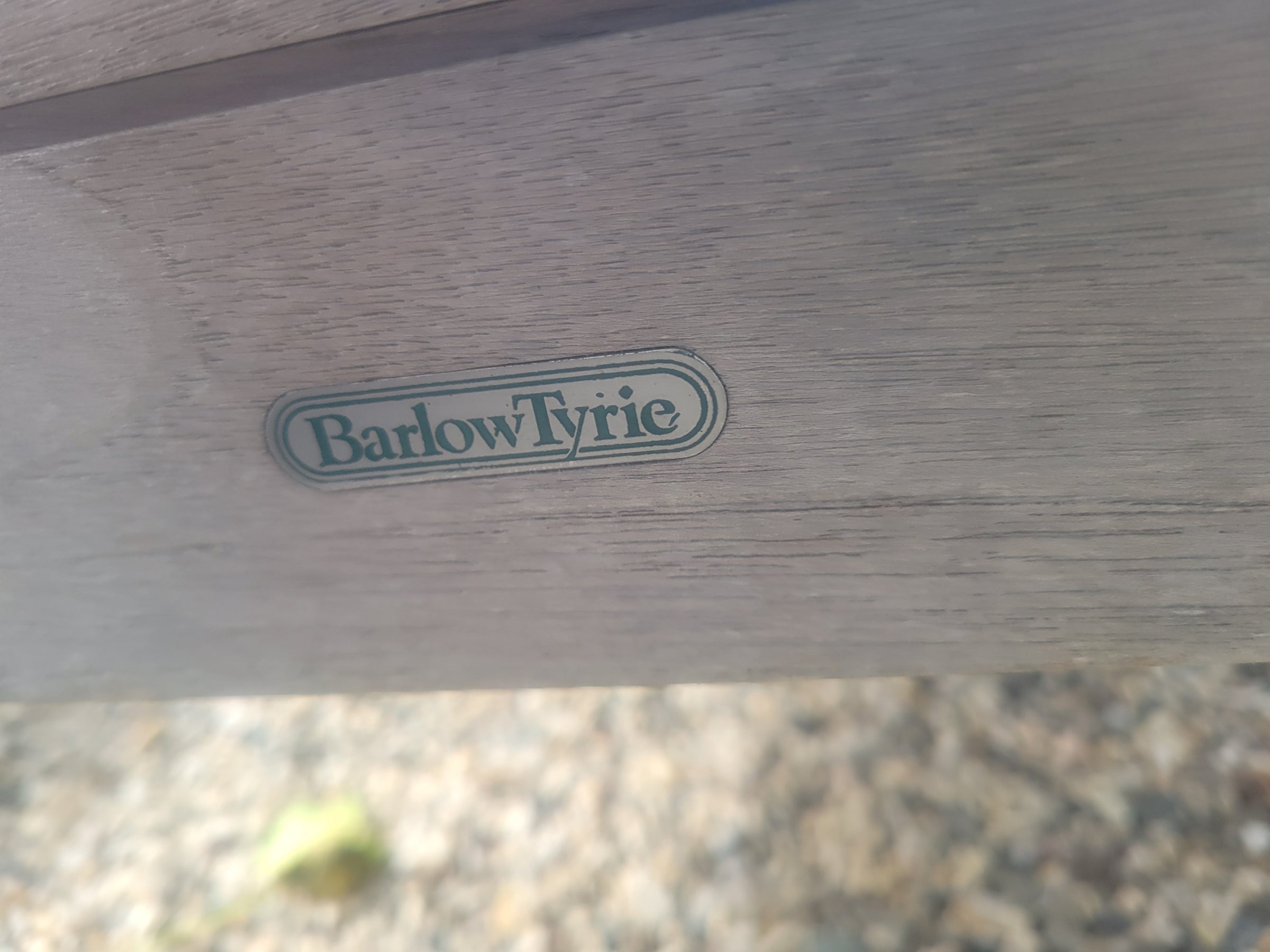 Linear Teak Rectangular Coffee Table by Barlow Tyrie