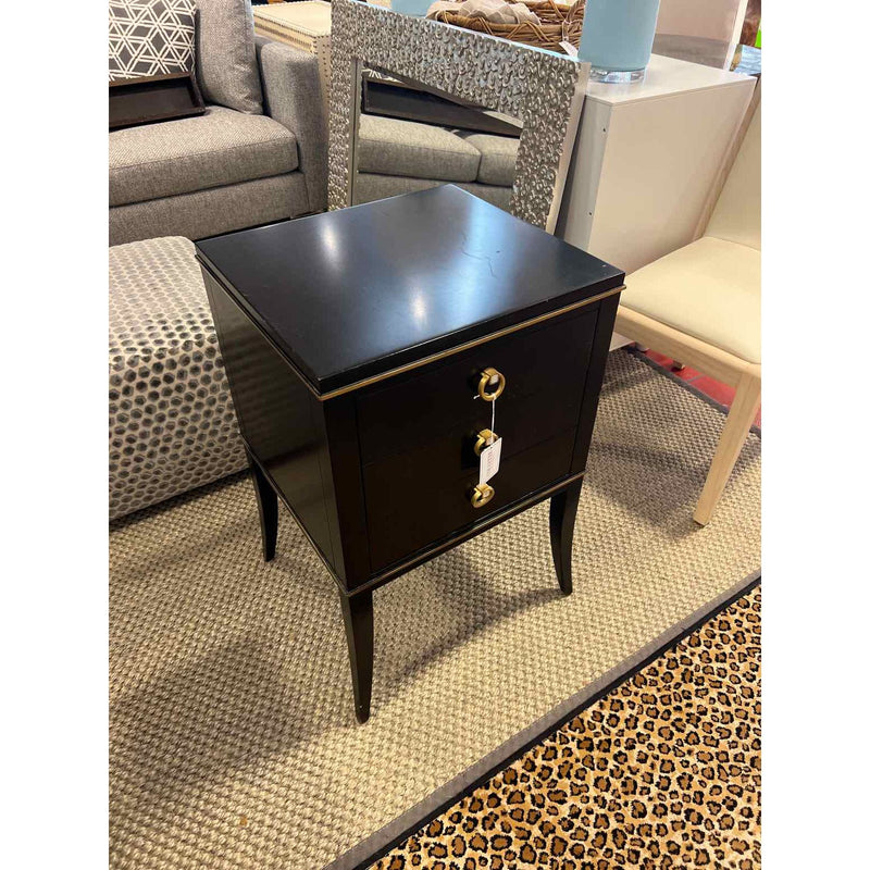 Lexington Furniture Carlyle Bella 3 Drawer Night Table in Satin Gold