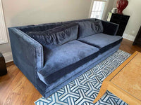 Navy Velvet Sofa by MG+BW