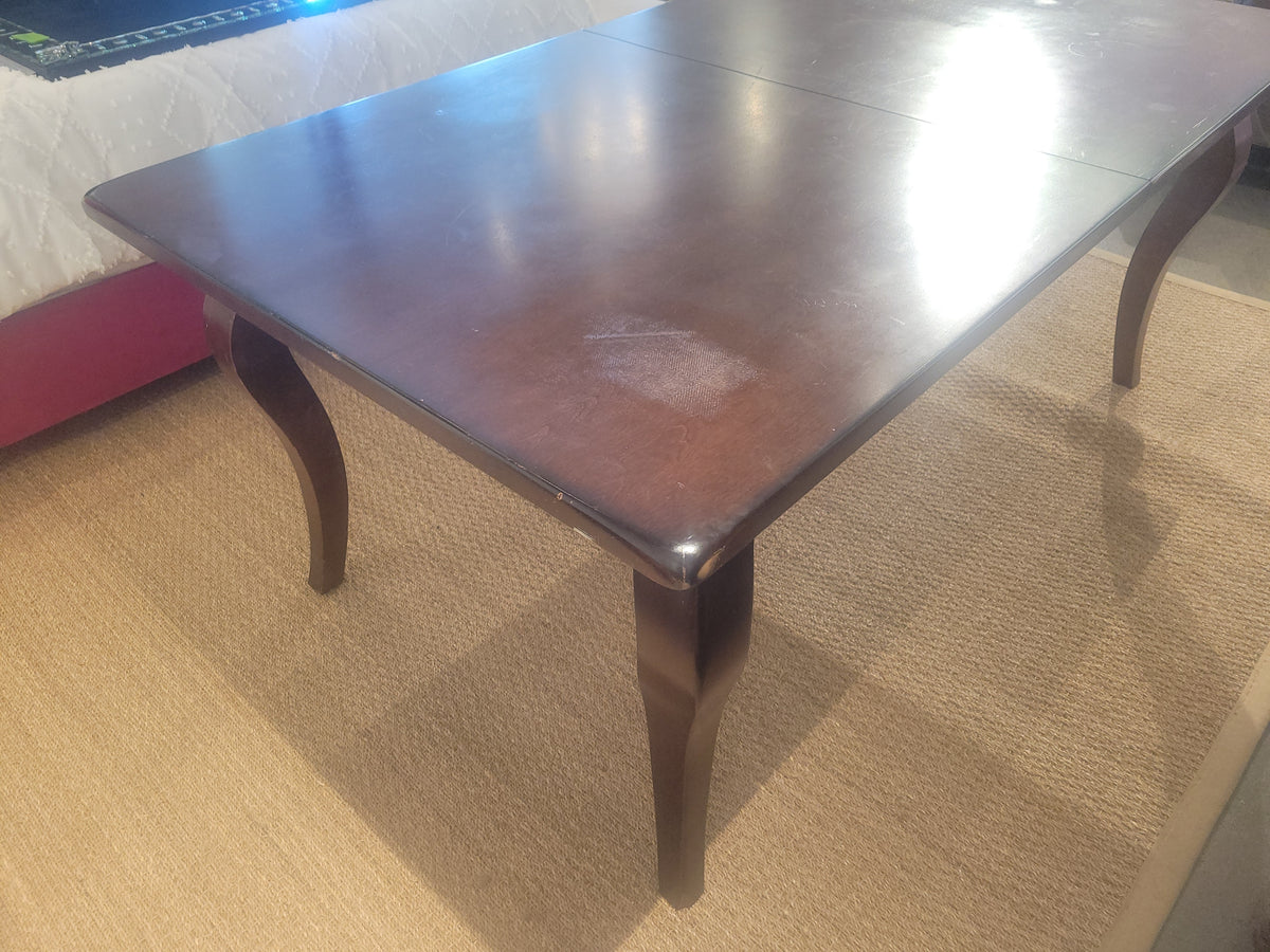 Vintage Mahogany Extension Dining Table w/ 1 Leaf (AS IS)