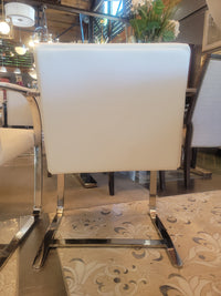 SET of 8 Leather & Chrome BRNO Dining Chairs by Ludwig Mies van der Rohe (AS IS)