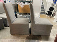 SET of 10 Ellison High-Back Track Arm Slipcover Dining Chairs by RH