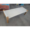 White Woven Rope Bench by Calypso Home - AS IS