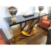 Custom Broken Gold Leaf Ribbon Console Table - AS IS