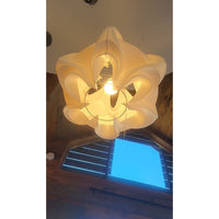 White Wave Form Pendant Light - colletteconsignment.com