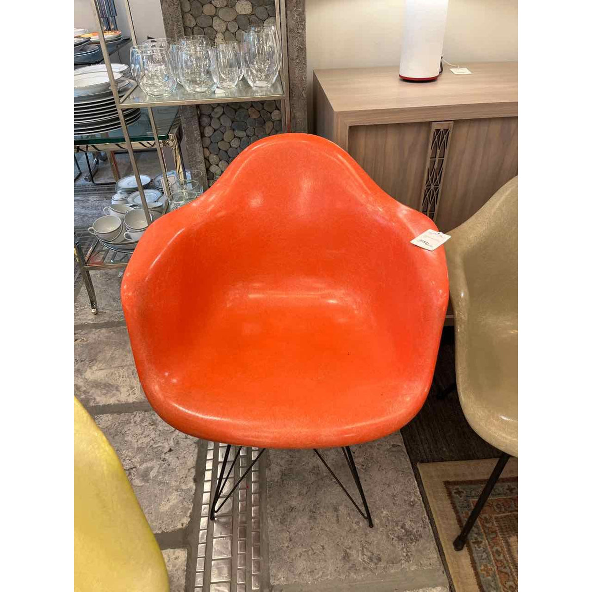 Yellow Eames Chair for Herman Miller - colletteconsignment.com