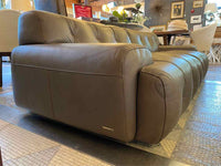 Blogger 3-Seat Tufted Brown Leather Sofa by Tapinassi & Manzoni for Roche Bobois