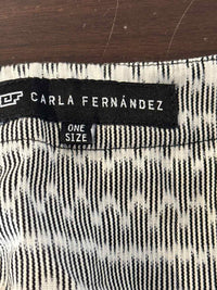 Women's Carla Fernandez Size O/S Gray/White Dress