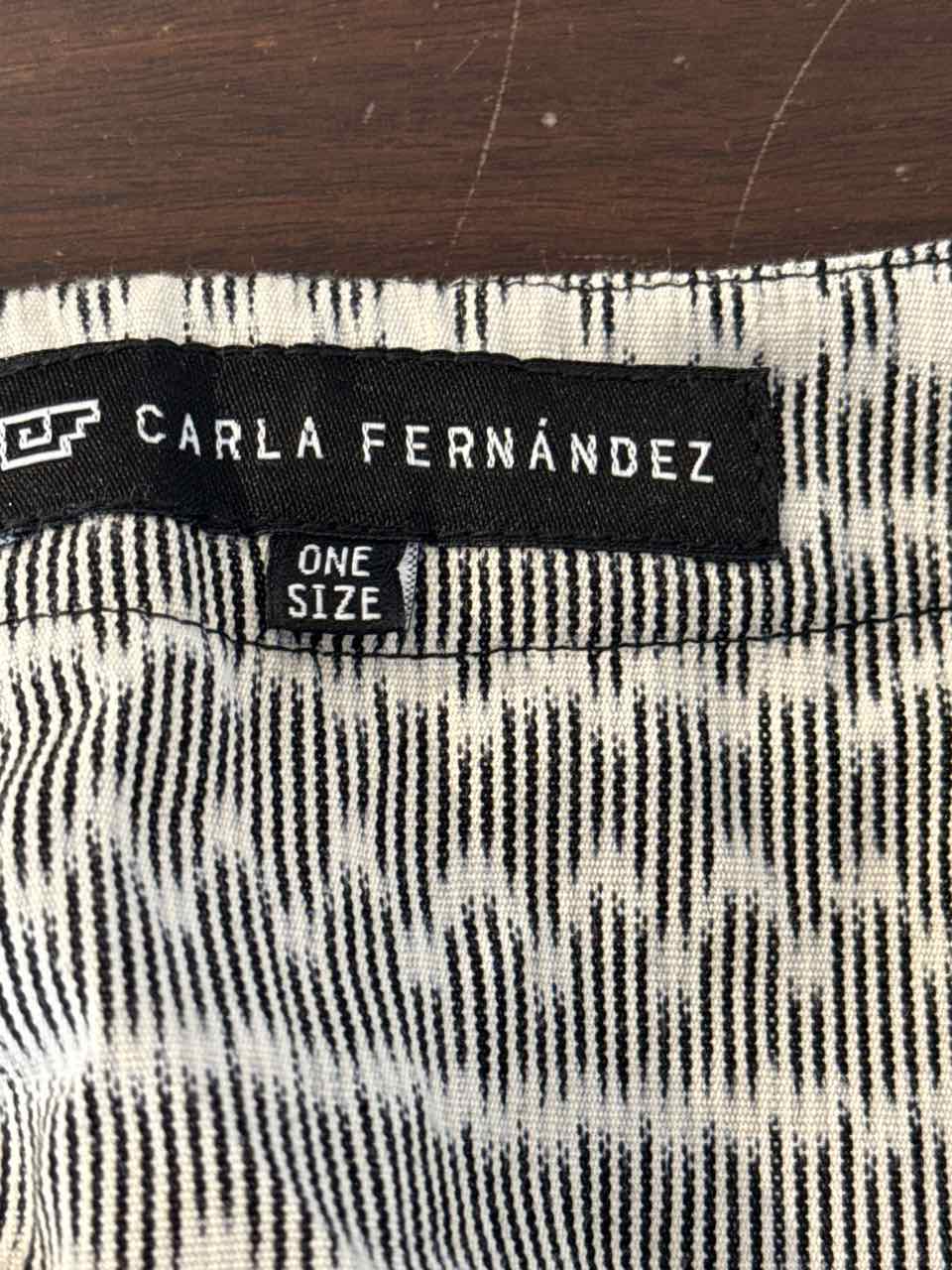 Women's Carla Fernandez Size O/S Gray/White Dress