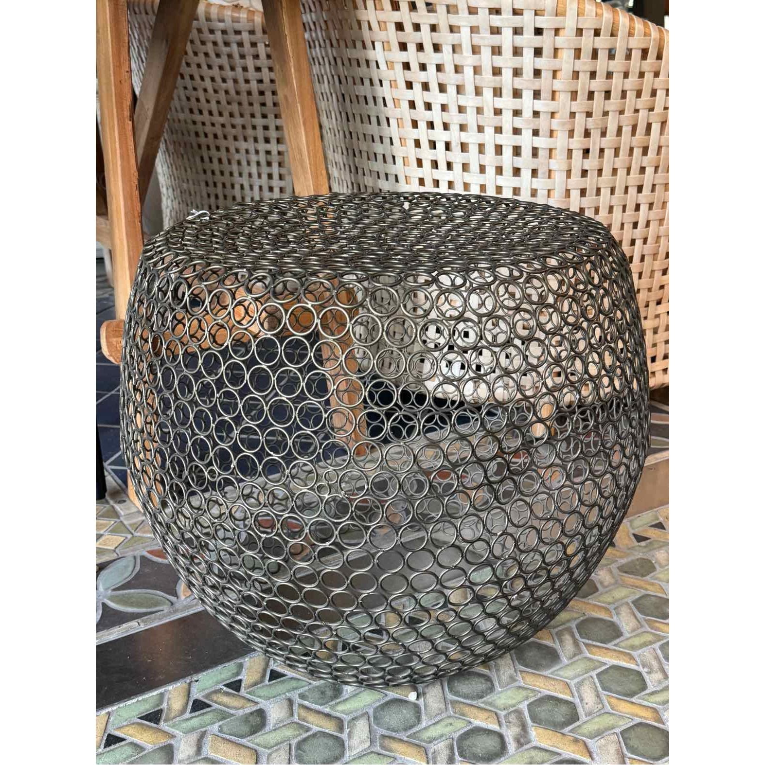 Brass Chain Link Side Table