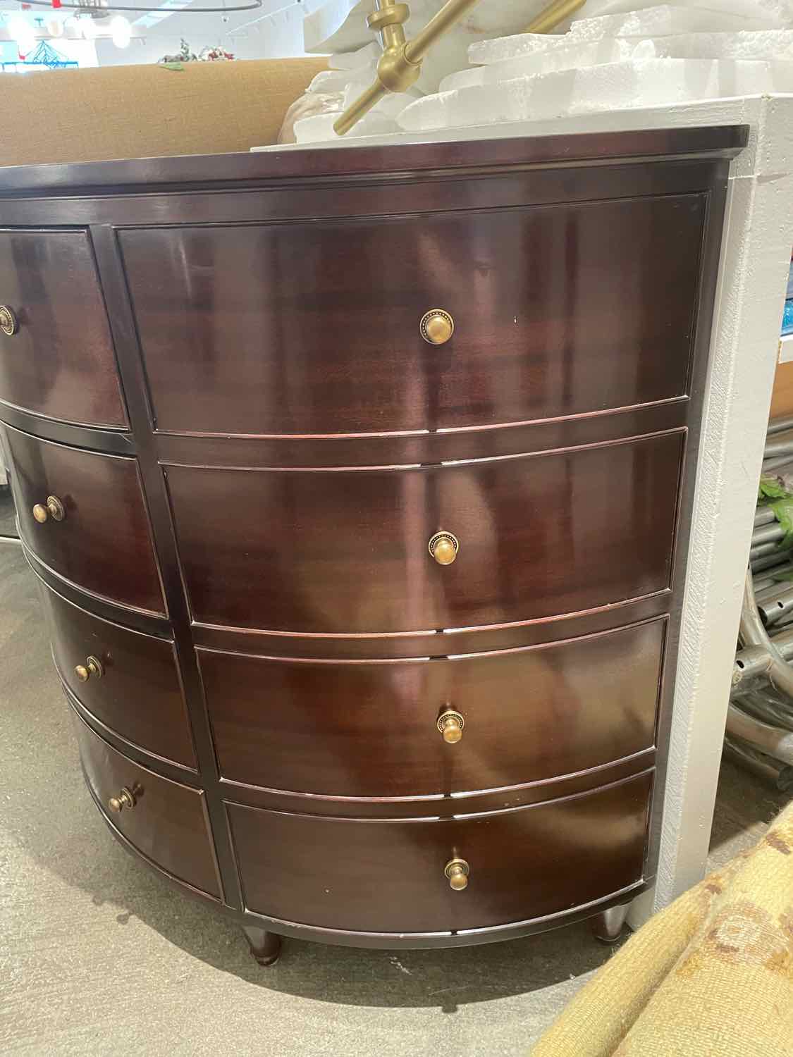 Jefferson Mahogany 4-Drawer Demilune Commode by Thomas Pheasant for Baker