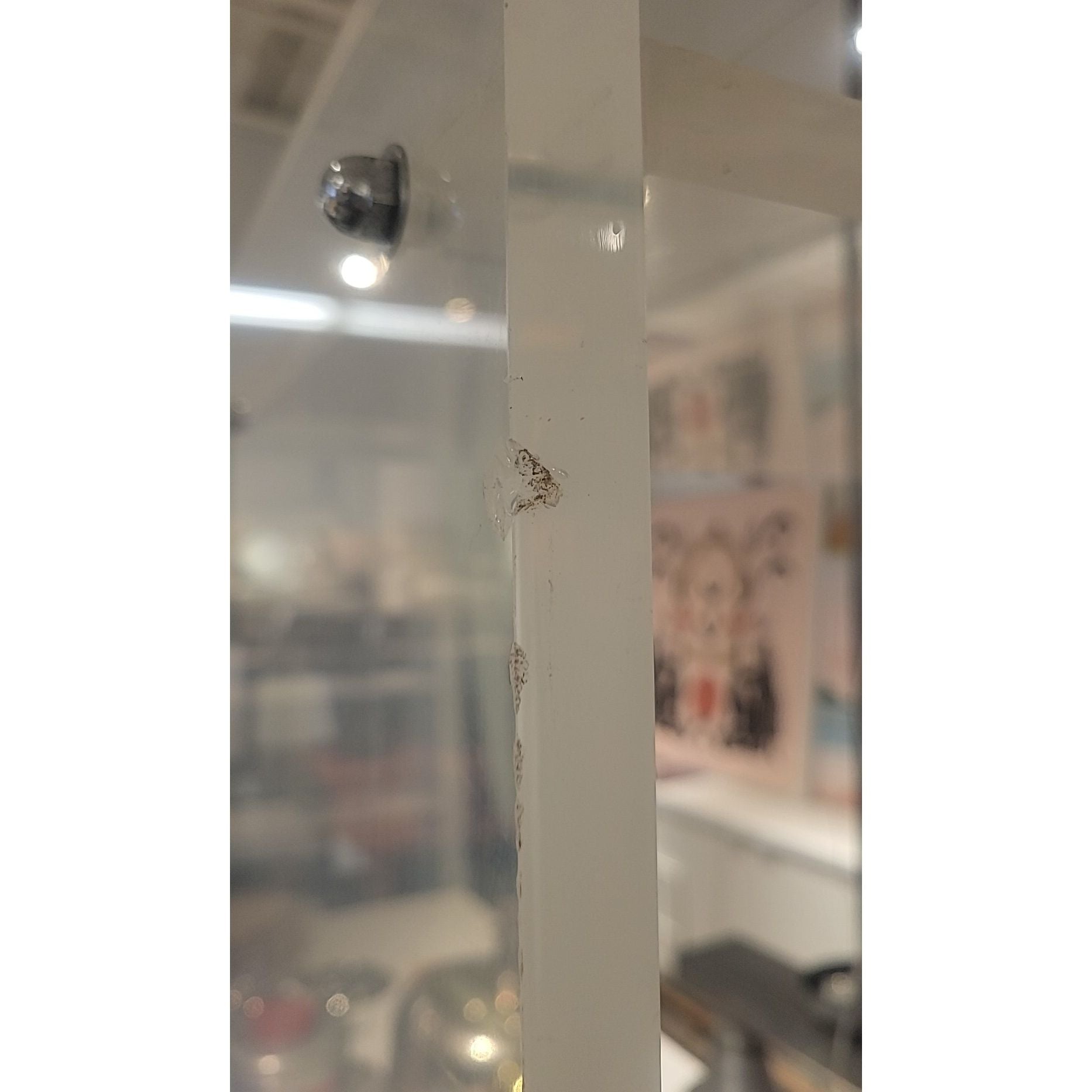 Cloudy Lucite Bookshelf (AS IS) - colletteconsignment.com