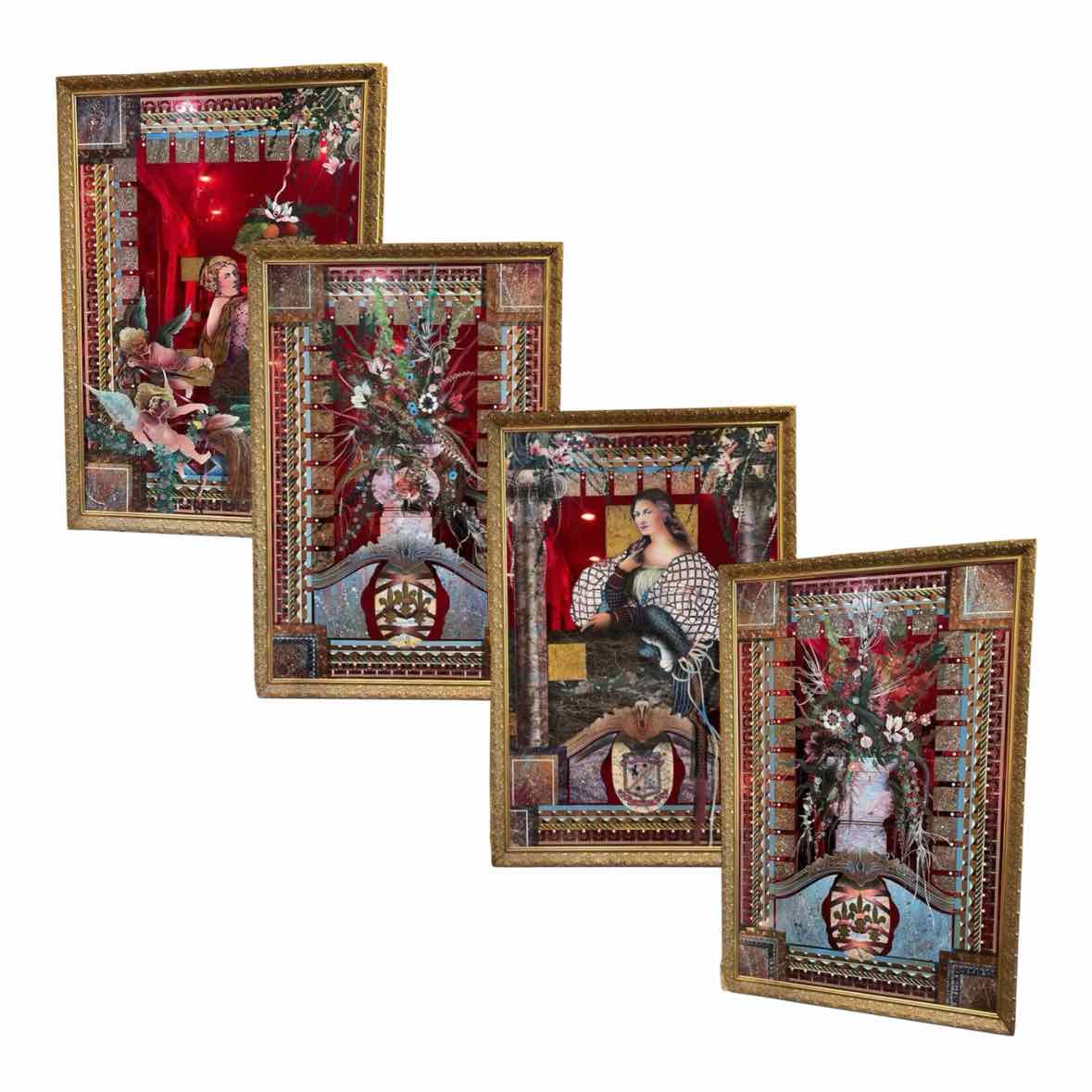 St. Moritz Painted Acrylic Panels (4 INDIVIDUAL PANELS)