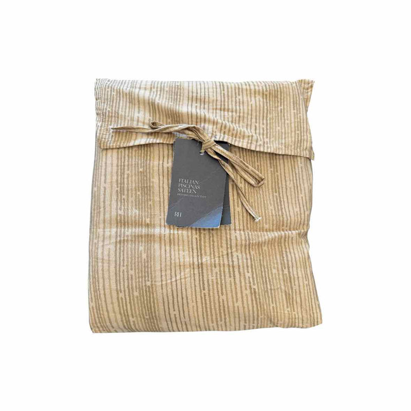 Italian Piscinas Sateen California King Duvet Cover in Camel by RH - colletteconsignment.com