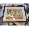 SET of 4 Figural Drawings in Wood Frames by Unknown Artist