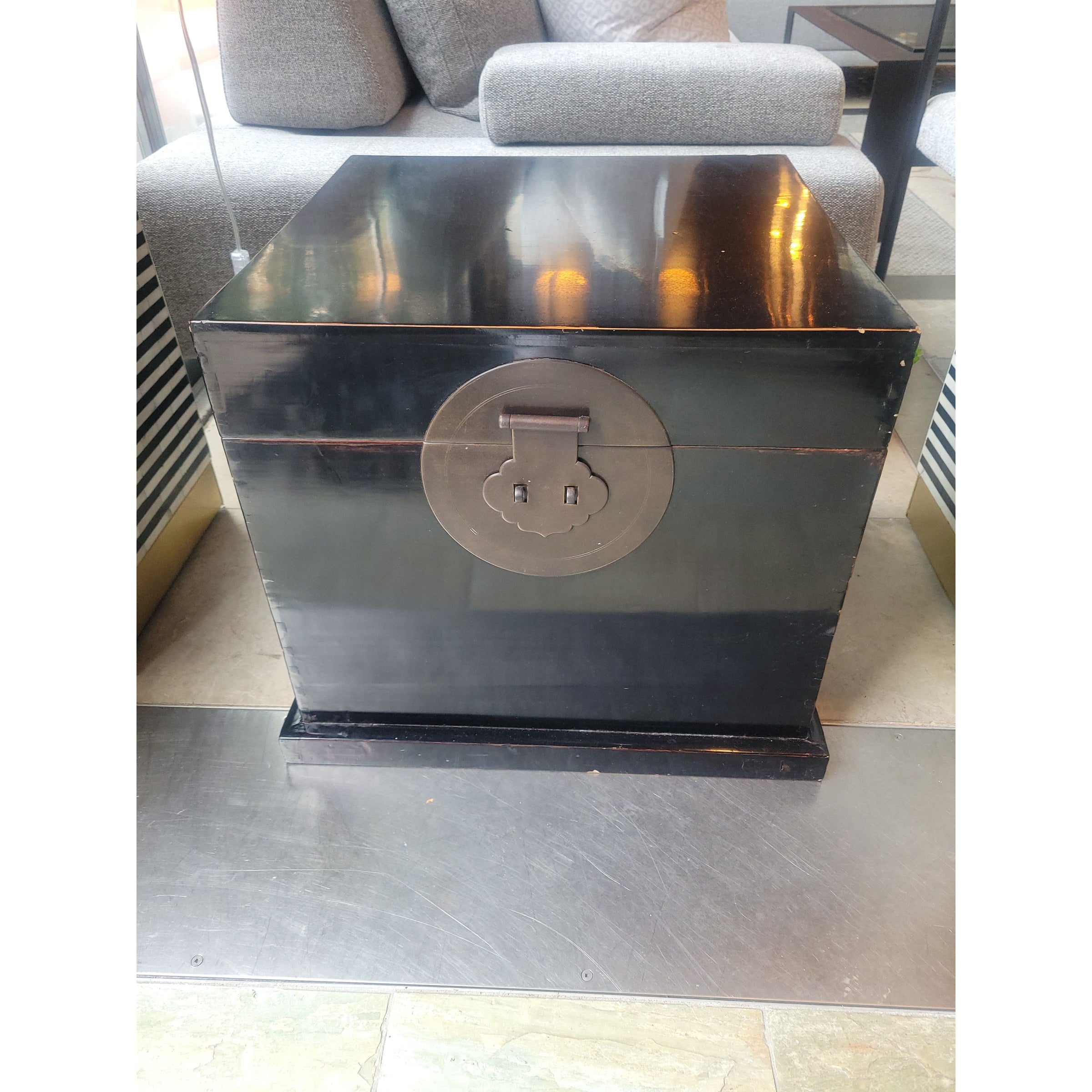 Black Lacquer Chinese Trunk