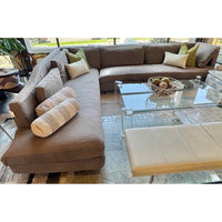 Gray Slipcover L Sectional by HomeNature