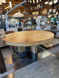 Artistica Home Verite 60" Round Blonde Wood Dining Table