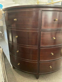Jefferson Mahogany 4-Drawer Demilune Commode by Thomas Pheasant for Baker