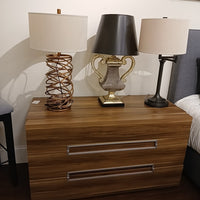 Walnut 3-Drawer Low Dresser