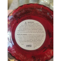 Red Mercury Glass Candle Holder