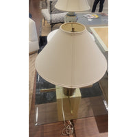 Brown Blown Glass Table Lamp w/ Shade