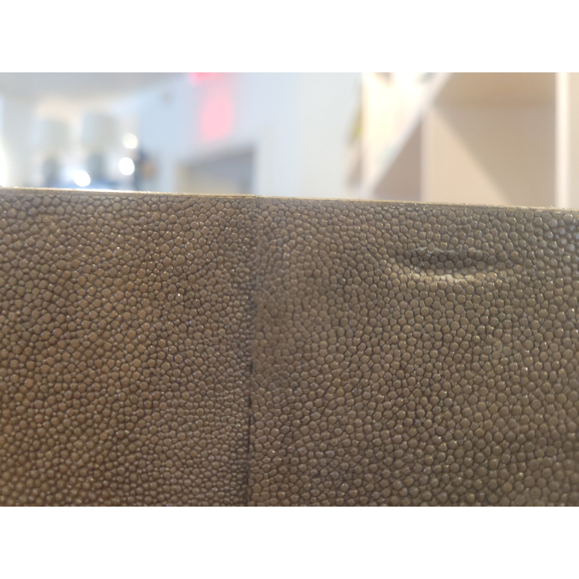 Stingray Shagreen Console Table w/ Bronze Patina Legs by R&Y Augousti (AS IS)