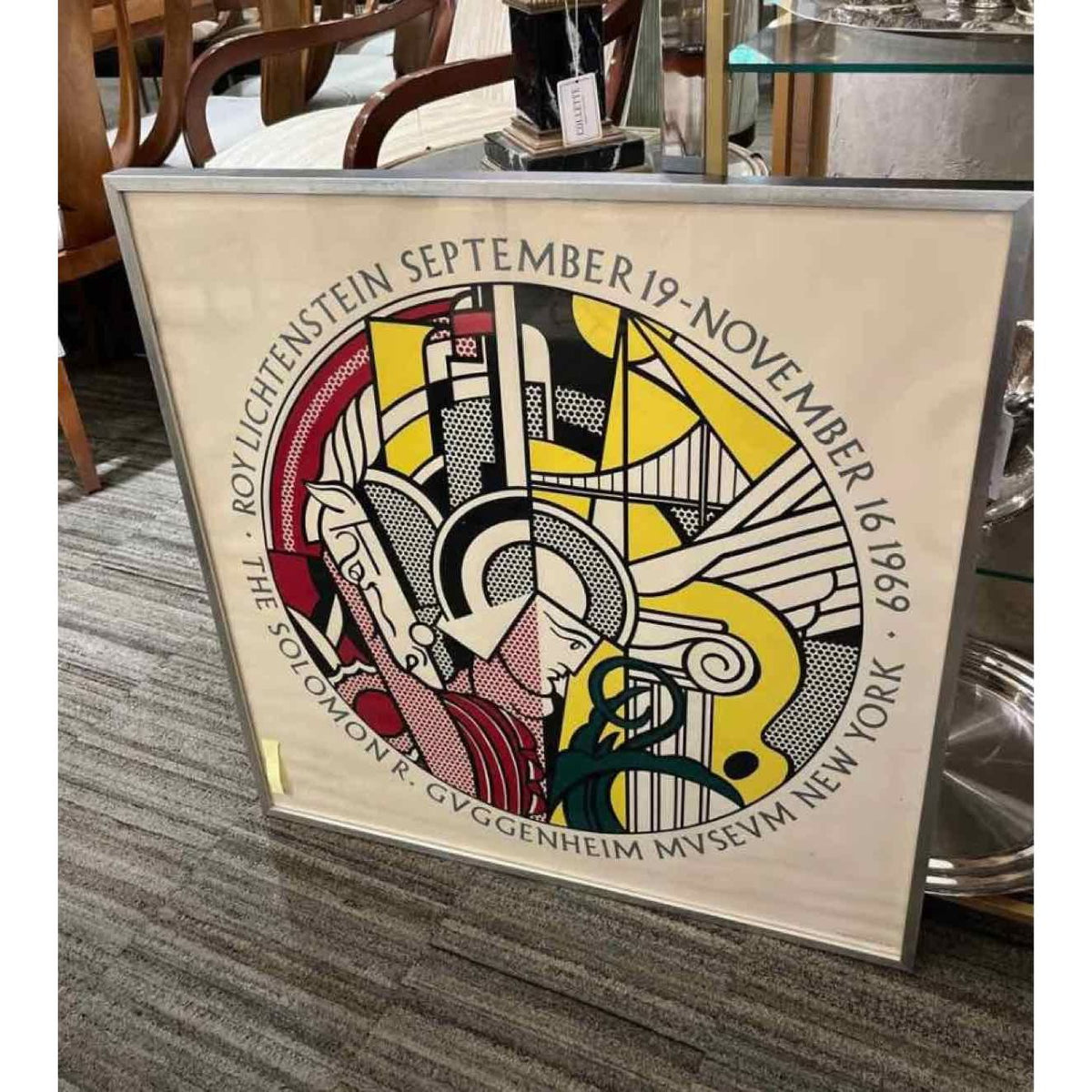 Original Poster For Guggenheim 1969 for R. Lichenstein exhibition