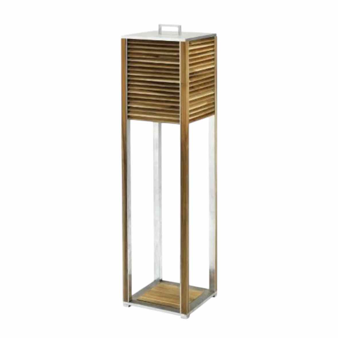 Ginger XL Teak & Aluminum Floor Lamp