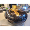 Rare Vintage Brown & Gold Leaf Ceramic Vase