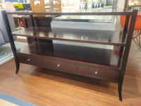 Vintage Mahogany Console w/ Shelf & 3 Drawers by Barbara Berry for Baker (AS IS)