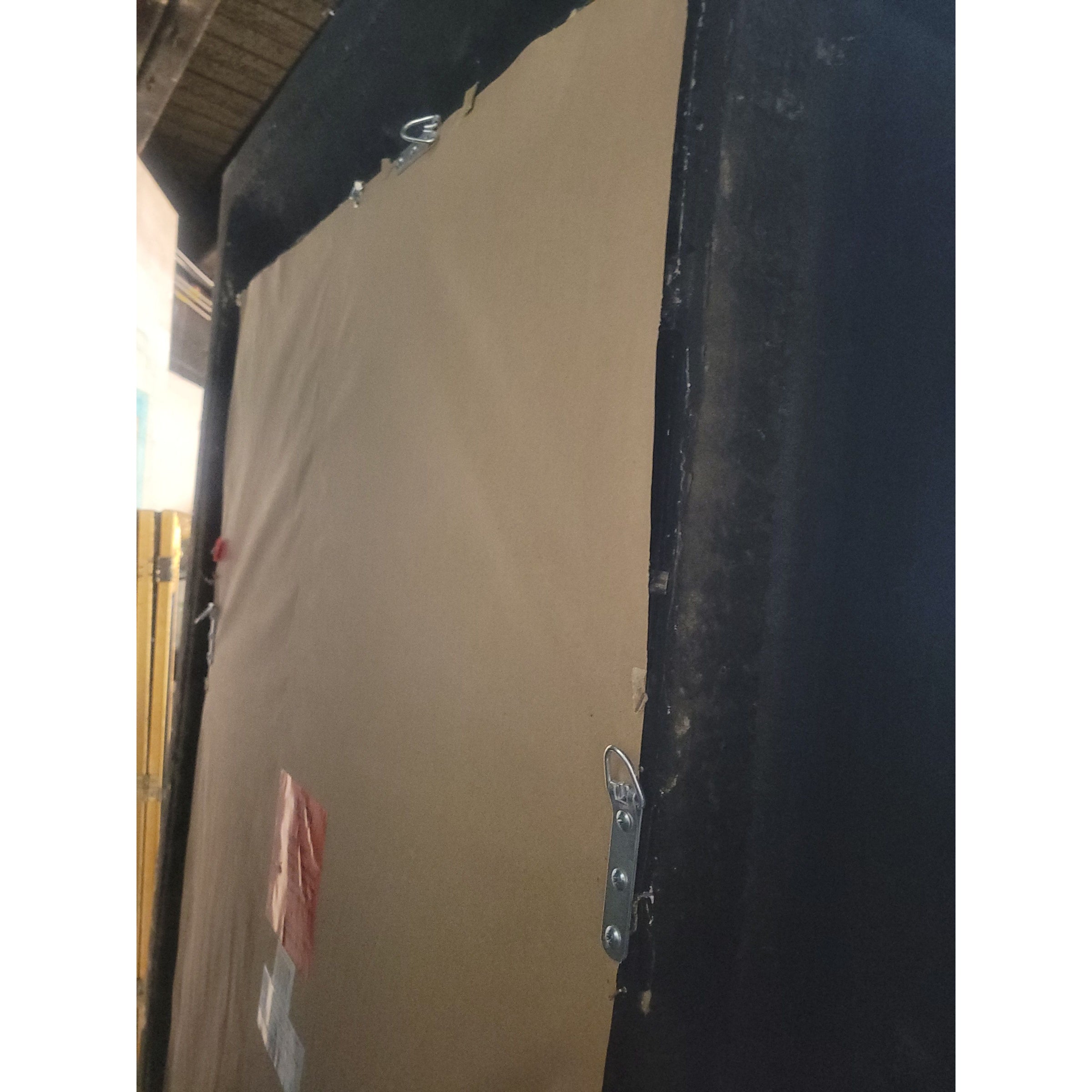 Gold Scrollwork Frame Leaning Mirror w/ Beveled Glass - AS IS