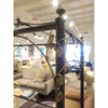 Iron Vine Motif Bookcase w/ Glass Shelves