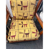 Pale Yellow IIama Cushion with Wood Frame