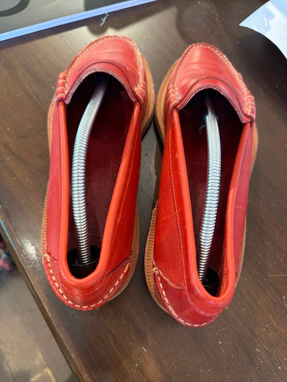 Shoe Size 9 Walk-Over Red Loafers