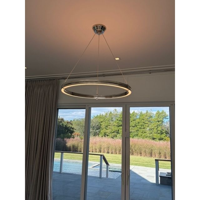 Metal LED Ring Pendant Light
