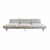 Custom Reupholstered Armless Gray Lissoni Sofa by Fritz Hansen