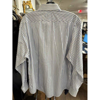 Men's Charles Tyrwhitt Mens Size M White/Blue Shirt - colletteconsignment.com