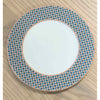 Hermes Tie Set Porcelain Salad / Dessert Plate w/ Green Trim