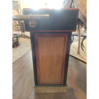 Mahogany & Cherry Bar de Bistro w/ Steel Top & Brass Rail by French Heritage