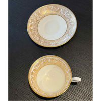 Set 13 pcs,  Seven & Six Cups, Wedgewood Florentine Gold